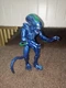 LANARD ALIEN XENOMORPH WARRIOR Action Figure LOOSE BLUE PEARLESCENT 7 INCH TALL