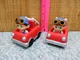 2 Cocomelon Mini Car Vehicle TomTom Fire Truck Toy Brand Jazwares 2020 3.5"