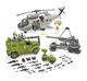 Kid Connection Giant Military Copter Set 57 pcs Action Figures Lights and Sounds