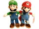 Nintendo Super Mario and Luigi Plush Doll 2pc  12" New