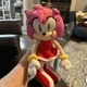 GE Animation GE-52635 Sonic The Hedgehog 9" Amy Rose in Red Dress Stuffed Plush