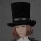 1/6 Scale Accessories Male Female black Top Hat 12" Action Figure Toy Magician