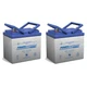 Power-Sonic Compatible Wheelchair Battery for Electric Mobility Rascal - 2 Pack