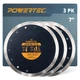 7 Inch Diamond Saw Blades for Wet Tile Saw 3 Pack, Super Thin Turbo