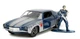 JADA TOYS - CHEVROLET Camaro with Winter Soldier 1973 AVENGERS figurine - 1/3...