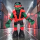 TMNT Raphael Action Figure Stealth Tech 2013 Nickelodeon Playmates 4.5"