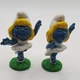 Vtg. Smurfs Ballerina Smurfette Vintage PVC Figure Peyo Schleich 1978 - Lot of 2