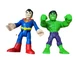 Playskool Heroes Marvel Super Hero Adventures Mega Mighties Hulk, Superman 10in