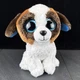 Ty Beanie Boo Medium Duke Dog Blue Ears 9" Plush Stuffed Animal Toy 2015
