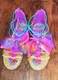 Girls Youth Gladiator Shoes Nickelodeon Jojo Siwa rainbow Sandal Sz 3 NWT