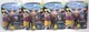 Star Trek TNG Picard Riker La Forge Worf Figure Lot of 4 Playmates ~ 1993