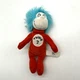 Build A Bear Dr Seuss Thing 2 Red Wristie Blue Hair Cat In The Hat Accessory Toy