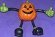 Vintage Funworld  Halloween Pumpkin Rubber Bend em figure