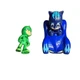 PJ Masks Catboy Cat-Car Vehicle and Gekko Action Figure Set Just Play Blue Green