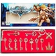 New Keyblade Weapon Set KINGDOM HEARTS 12 Pcs. Necklace Pendant Kingudamu Hatsu