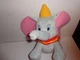 DISNEY  DUMBO  THE ELEPHANT  STUFFED PLUSH KOHLS CARES  13" X 8" CIRCUS COLLAR