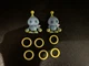 2020 Jakks Pacific Sonic The Hedgehog 2.5&rdquo; Neutral Chao Figure Set of 2 W Rings