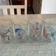 Set of 4 McDonalds Walt Disney World Remember The Magic 25th Anniversary Glasses