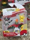 Jazwares Pok&eacute;mon Battle Figure 3-Pack NEW! Pikachu, Perrserker, & Hawlucha