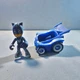 PJ Masks Catboy Figure w/ Blue Car Vehicle &ndash; Disney Junior &ndash; Preowned