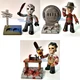 Mezco Mez-Itz Friday 13th Jason Voorhees Freddy Krueger Leatherface 3" Figures