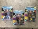 Star Trek Next Generation Set Of 3 Action Figures 1992 Playmates TNG Fast Ship