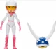 Nintendo The Super Mario Bros Movie 5-inch Peach Figure with Spiny Blue Shell