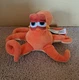 Disney Bandai Finding Dory Hank Octopus Orange Plush Stuffed Animal 6" 