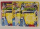 3x Vintage Playmates TMNT Teenage Mutant Ninja Turtles Sewer Sports Backer Cards