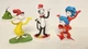 Culturefly Dr. Seuss Figurines Lot Of 3 THE CAT IN THE HAT Thing 2 Sam I Am 2025