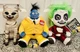 Beetlejuice Beetlejuice 8&rdquo; Plush Doll Set Kidrobot Bob Mummy Cat Red Tuxedo