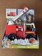 Bluey Firetruck Exclusive Firefighter Bingo, Bluey and Bob Bilby Figures Toy NEW