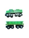 Maison Joseph Battat Wooden Train Diesel Locomotive & Hopper Car - Lot of 2