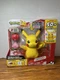 Pokemon Train and Play Deluxe Pikachu 4.5" Interactive Figure 50+ Reactions New