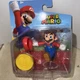 Nintendo Super Mario Bros. Action Figure Running Mario With Coin Jakks Pacific