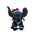 Disney Store 13&rdquo; Stitch Holiday Plush Mittens Candy Cane Santa Hat Stuffed Toy