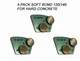 3 Pack! Diamond Grinding Discs For Bolt-on Grinder, HARD SURFACE, 120/140 Grit