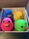 Laffy Quacks Jumbo Squishy Duck Sunny Days Viral Squeeze Toy Full Color Set Of 4