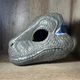 ⭐️ Jurassic Park VELOCIRAPTOR BLUE Dinosaur Dino Mask Raptor