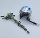 DID MA80182 1/6 Scale Soldier Silver Flight Helmet Model 12''American F14 Pilot