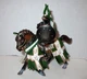 Schleich Tournament Knight Green White Taurus Retired World Of Knights 70047