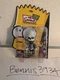 Qee Toy2r The Simpsons Mana Series Bart Skeleton 3" Rare