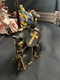 Schleich World of Knights Medieval Black/Gold Knight Horse Jousting Set # 70032