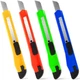 4 Pack Box Cutter 9mm Snapoff Utility Knife Box Cutter Retractable For Opening P