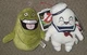 KidRobot Ghostbusters set Slimer Stay Puft Marshmallow Man phunny plush new tag