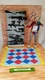 1/6 pink blue & gold rug for hot toys Harley Quinn action figures Diorama Detolf