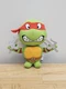 Teenage Mutant Ninja Turtles Raphael Plush Toy Nickelodeon Soft Figure Stuffie