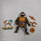 USED INCOMPLETE - Playmates Toys 1990 TMNT Storage Shell Donatello