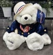 American Patriotic Dan Dee 2000 Musical Bear Cheeks Light Up Works Perfectly USA