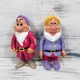 Vintage GRUMPY HAPPY Disney Snow White Seven Dwarfs Poseable Figures Mattel 1992